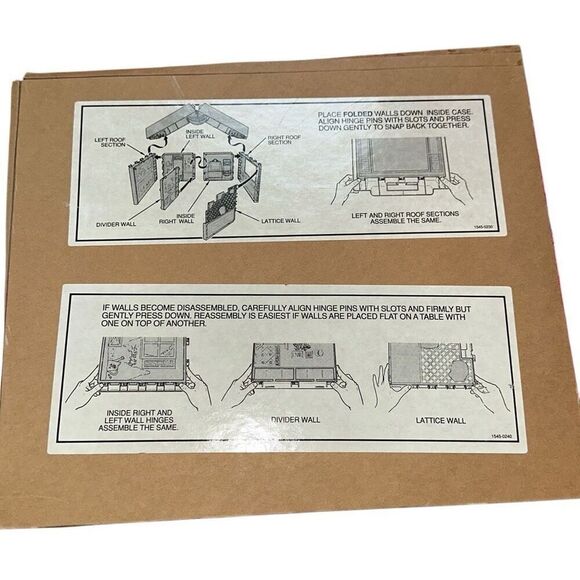 Barbie Fold 'n Fun Doll House w/ Furniture & Accessories, 1992 Mattel - Picture 11 of 12